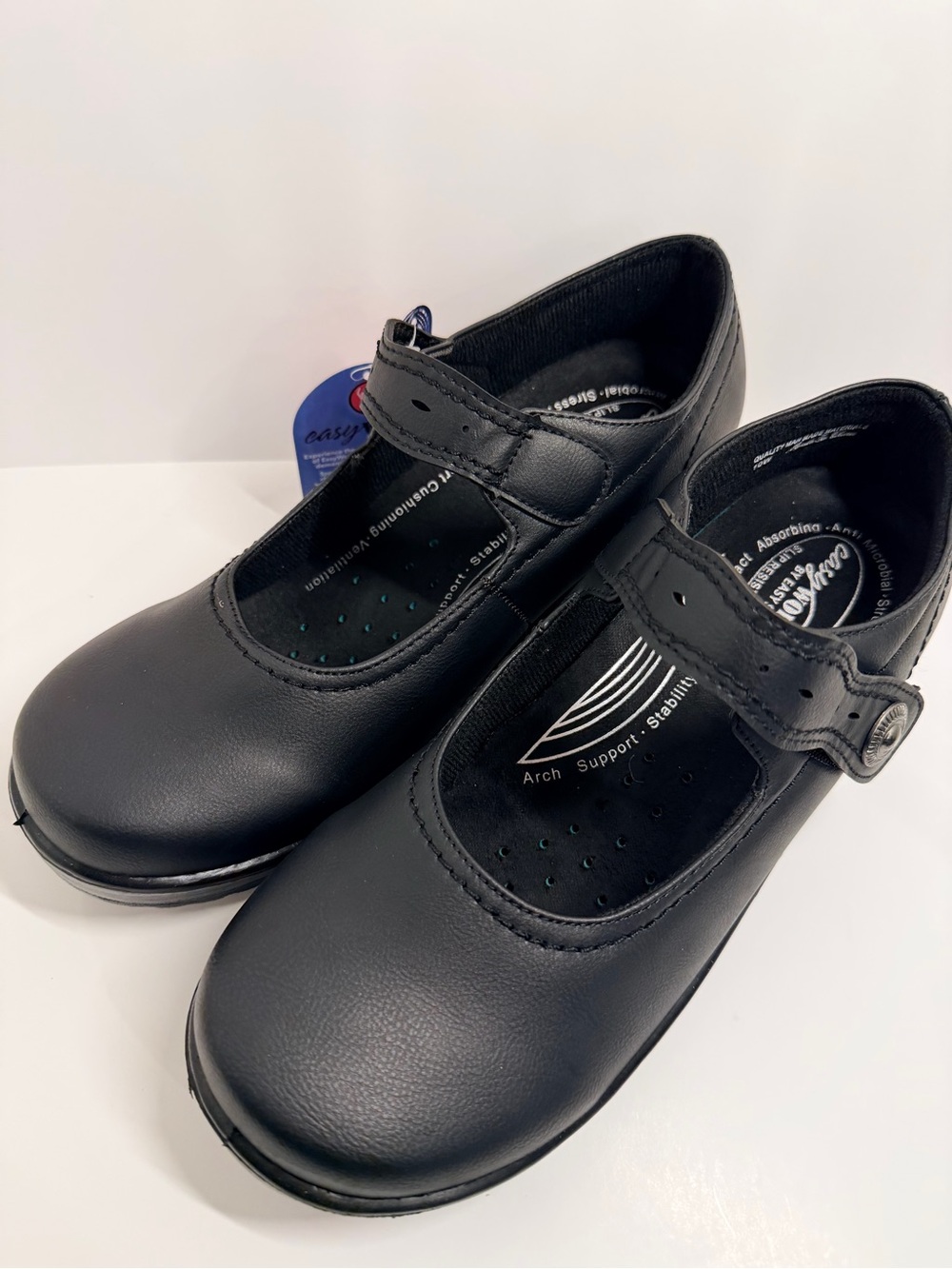 Easy Works Letsee Black Slip Resistant Mary Jane Work Shoes Women’s 10W NIB